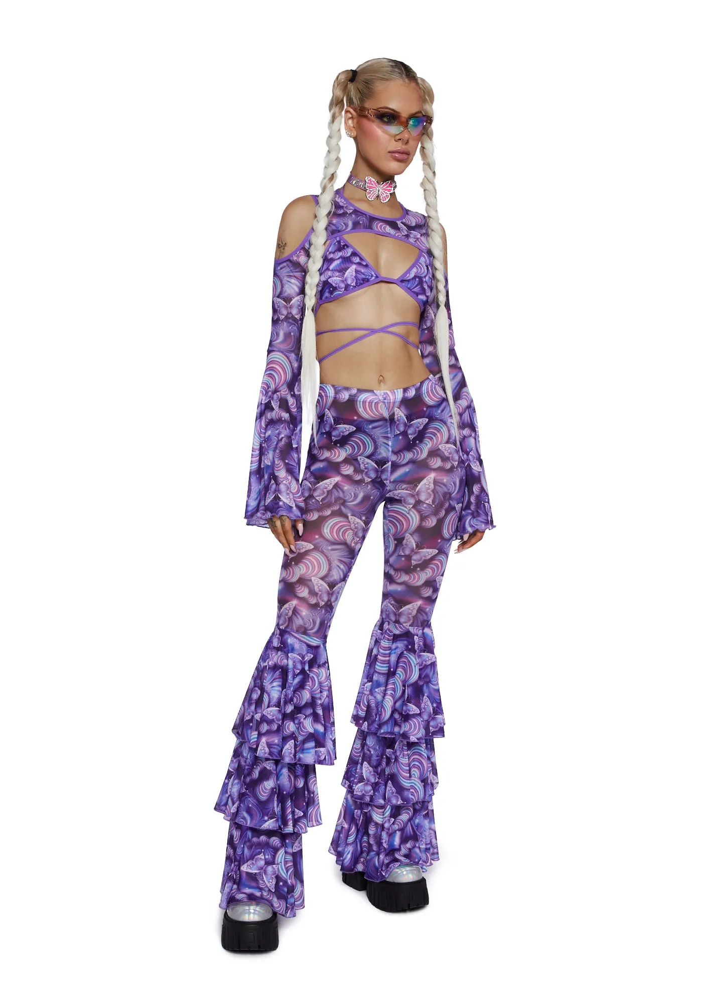 Pixie Wishes Bra Top - Purple