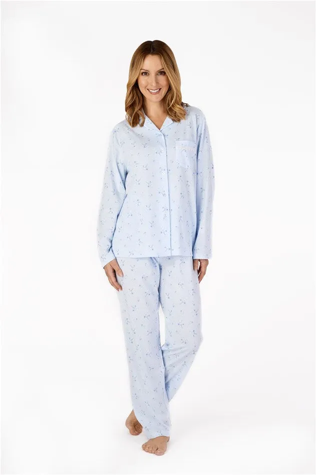 Printed Jacquard Long Sleeve Pajamas