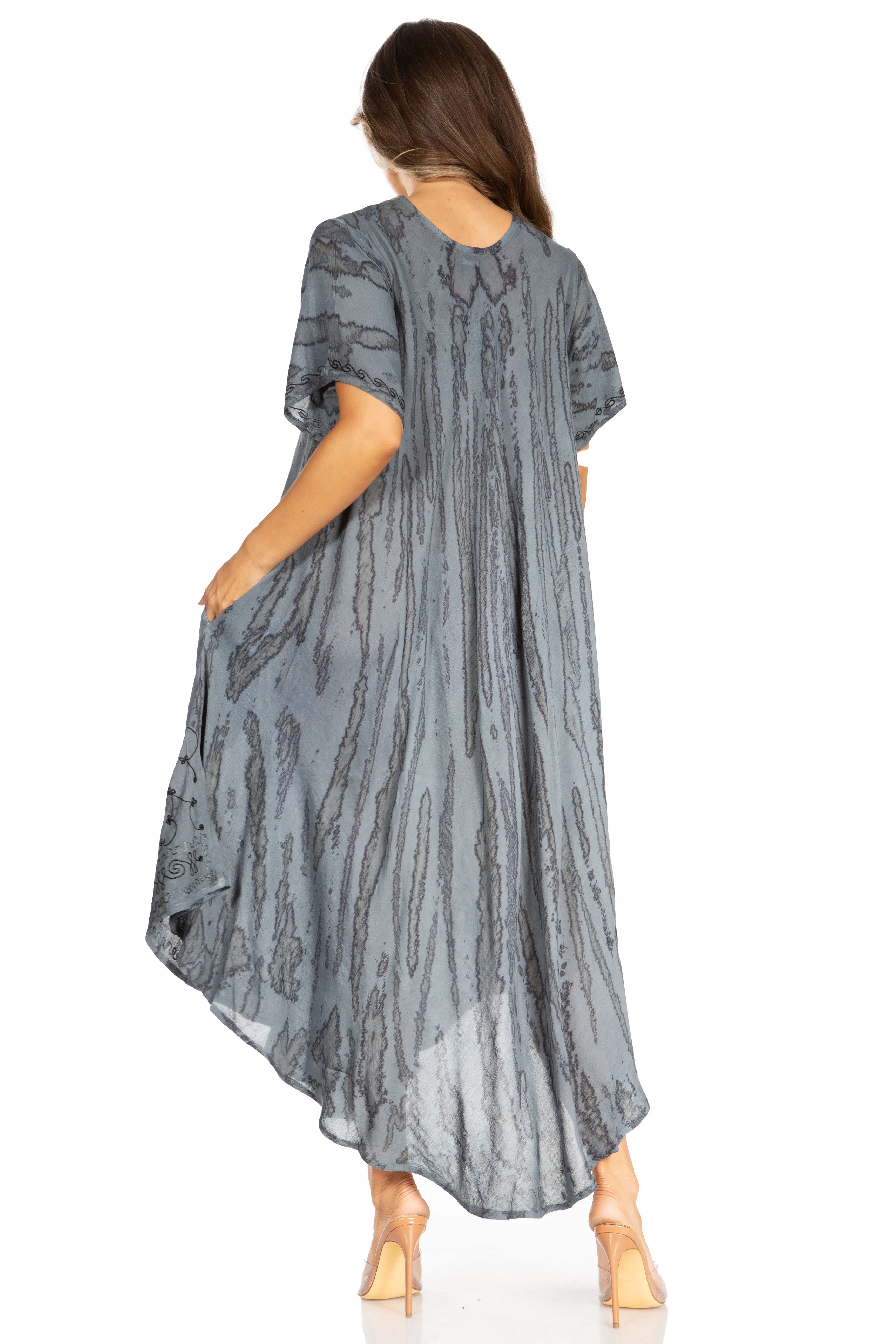 Sakkas Viveka Embroidered Caftan Dress